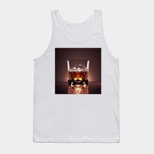 Crystal glass for whisky design Tank Top